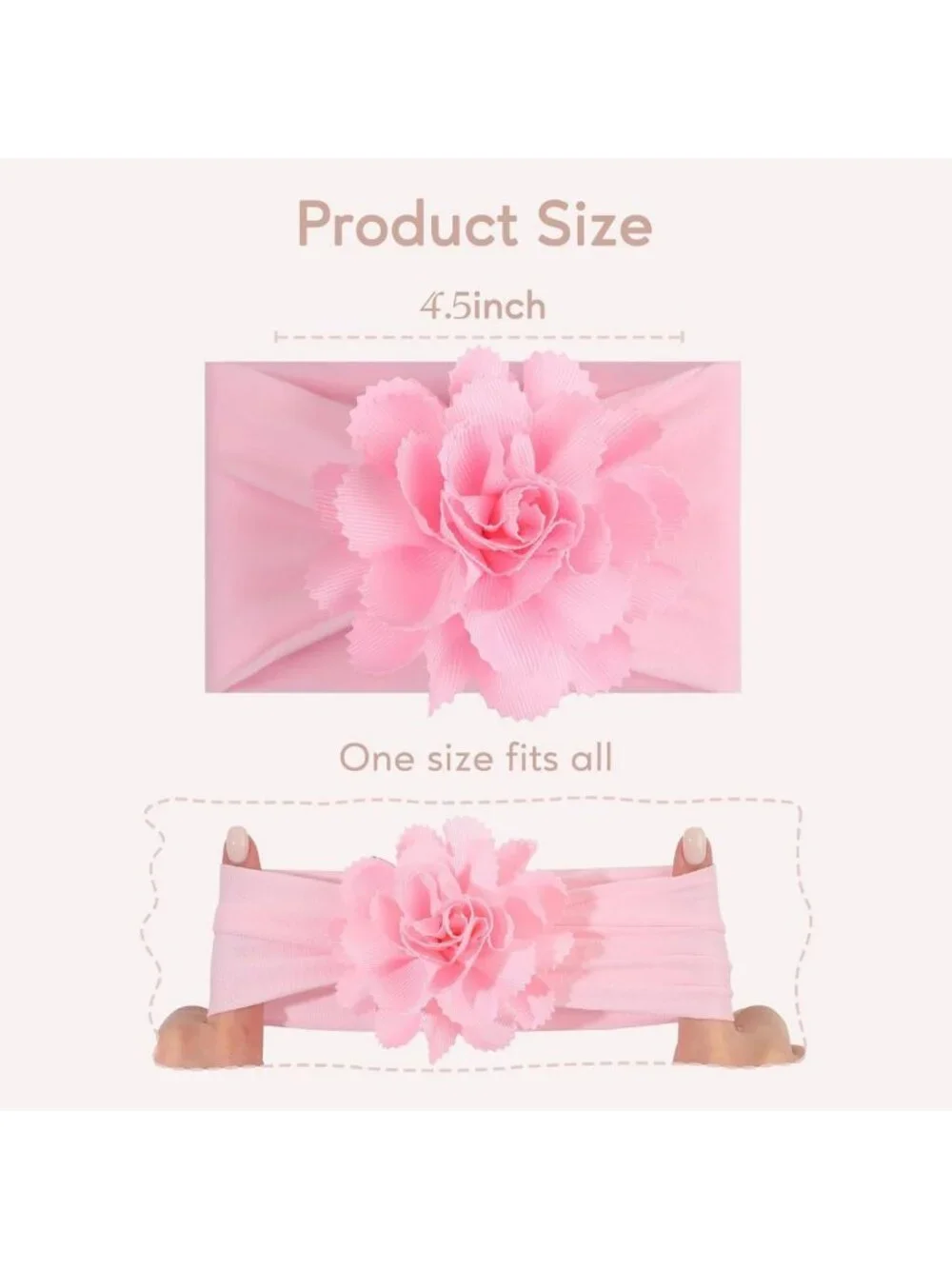 24PCS Baby Girls' Bow Headbands | Elastic Nylon Hair Accessories for Infants